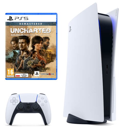 Konsola SONY PlayStation 5 + Uncharted: Kolekcja Dziedzictwo Złodziei Gra PS5