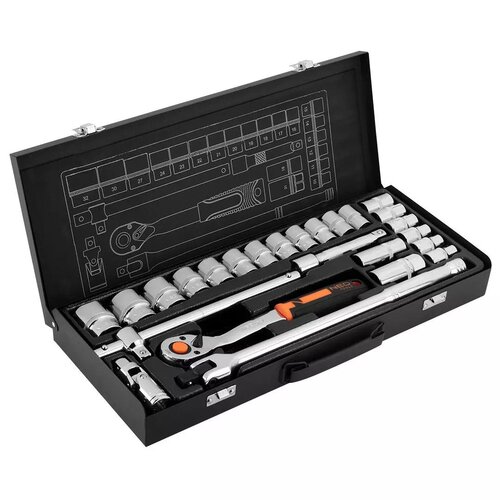 Zestaw kluczy nasadowych NEO TOOLS 10-036 1-2 cala (25 elementów)
