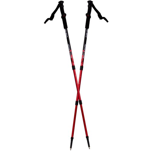 Kijki trekkingowe ENERO Adventure (64 - 135 cm) Czerwono-czarny