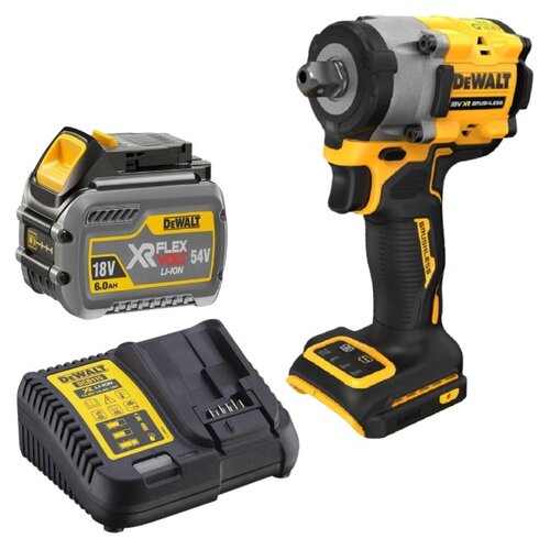 Klucz udarowy DEWALT DCF922N-XJ + Akumulator DEWALT DCB546-XJ 6Ah 18V + Ładowarka DEWALT DCB115-QW