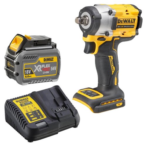Klucz udarowy DEWALT DCF921N-XJ + Akumulator DEWALT DCB546-XJ 6Ah 18V + Ładowarka DEWALT DCB115-QW