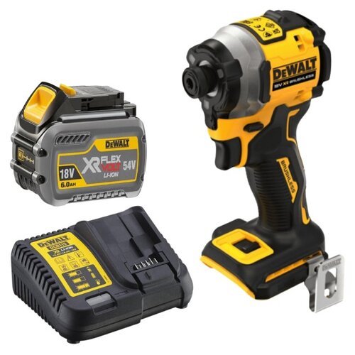 Zakrętarka udarowa DEWALT DCF850N-XJ + Akumulator DEWALT DCB546-XJ 6Ah 18V + Ładowarka DEWALT DCB115-QW