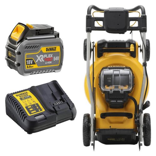 Kosiarka akumulatorowa DEWALT DCMW564N + Akumulator DEWALT DCB546-XJ 6Ah 18V + Ładowarka DEWALT DCB115-QW