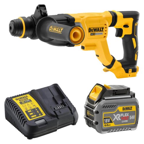Młotowiertarka DEWALT DCH263N + Akumulator DEWALT DCB546-XJ 6Ah 18V + Ładowarka DEWALT DCB115-QW