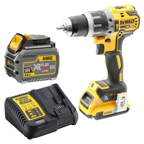 Wiertarko-wkrętarka DEWALT DCD797NT + Akumulator DEWALT DCB546-XJ 6Ah 18V + Ładowarka DEWALT DCB115-QW