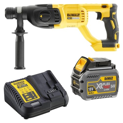 Młotowiertarka DEWALT DCH133NT + Akumulator DEWALT DCB546-XJ 6Ah 18V + Ładowarka DEWALT DCB115-QW