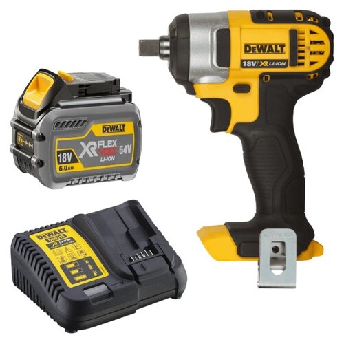 Klucz udarowy DEWALT DCF880NT + Akumulator DEWALT DCB546-XJ 6Ah 18V + Ładowarka DEWALT DCB115-QW