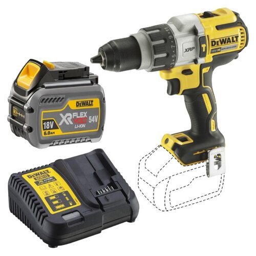 Wiertarko-wkrętarka DEWALT DCD996NT + Akumulator DEWALT DCB546-XJ 6Ah 18V + Ładowarka DEWALT DCB115-QW