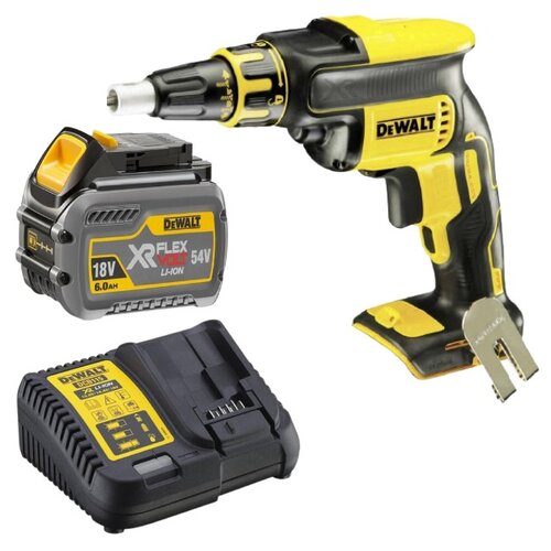 Wkrętarka DEWALT DCF620NT + Akumulator DEWALT DCB546-XJ 6Ah 18V + Ładowarka DEWALT DCB115-QW
