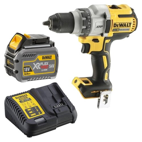 Wiertarko-wkrętarka DEWALT DCD991NT-XJ + Akumulator DEWALT DCB546-XJ 6Ah 18V + Ładowarka DEWALT DCB115-QW