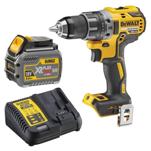 Wiertarko-wkrętarka DEWALT DCD791NT-XJ + Akumulator DEWALT DCB546-XJ 6Ah 18V + Ładowarka DEWALT DCB115-QW