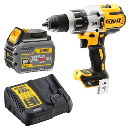 Wiertarko-wkrętarka DEWALT DCD997NT-XJ + Akumulator DEWALT DCB546-XJ 6Ah 18V + Ładowarka DEWALT DCB115-QW