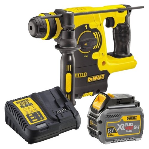 Młotowiertarka DEWALT DCH253N + Akumulator DEWALT DCB546-XJ 6Ah 18V + Ładowarka DEWALT DCB115-QW