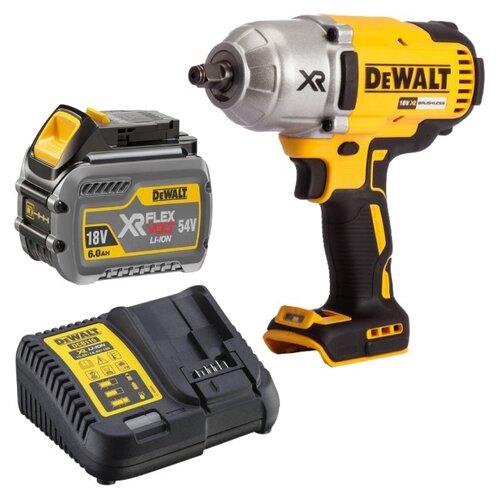 Klucz udarowy DEWALT DCF899NT-XJ + Akumulator DEWALT DCB546-XJ 6Ah 18V + Ładowarka DEWALT DCB115-QW