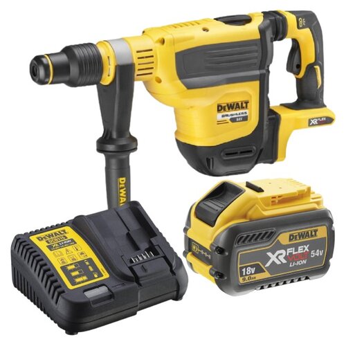 Młotowiertarka DEWALT DCH614N-XJ + Akumulator DEWALT XR DCB547-XJ 9Ah 18/54V + Ładowarka DEWALT DCB115-QW
