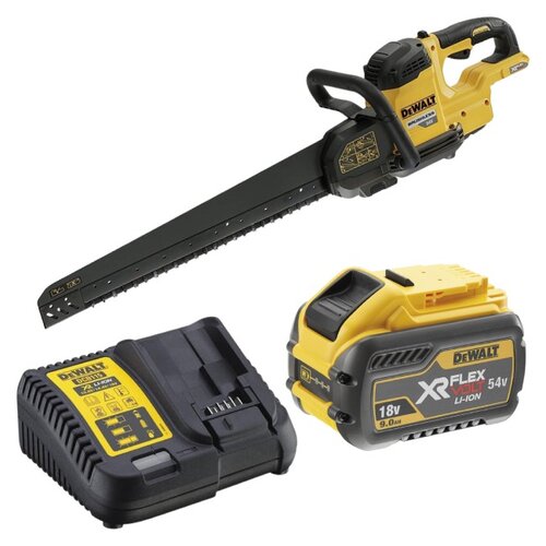Piła akumulatorowa DEWALT DCS397N-XJ Aligator + Akumulator DEWALT XR DCB547-XJ 9Ah 18/54V + Ładowarka DEWALT DCB115-QW