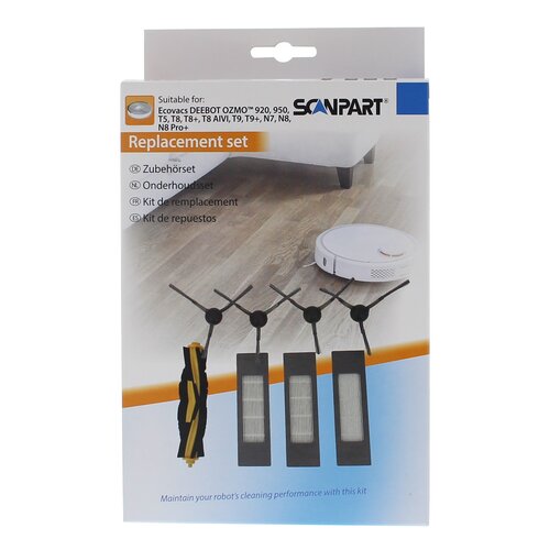 Zestaw akcesoriów SCANPART 1190081100 do Deebot Ozmo T5 T8 / T8 Aivi / T8+ / T9 / T9+ / 920 / 950 / N7 / N8 / N8 Pro+