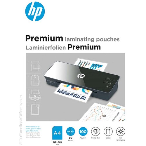 Folia do laminowania HP Premium A4 80mic 100 sztuk