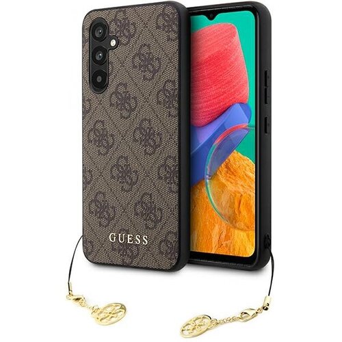 Etui GUESS 4G Charms Collection Samsung Galaxy A54 5G Brązowy