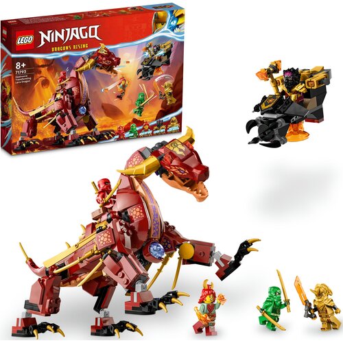 LEGO 71793 NINJAGO Lawowy smok zmieniający się w falę ognia