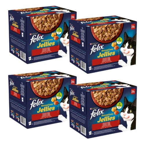 Karma dla kota FELIX Sensations Jellies Wiejskie smaki (96 x 85 g)
