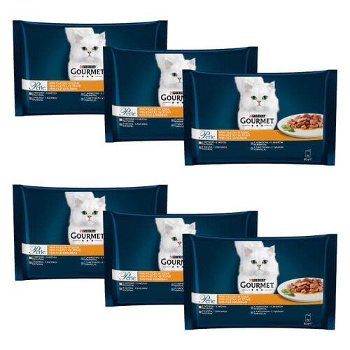 Karma dla kota GOURMET Perle Mini fileciki w sosie (72 x 85 g)