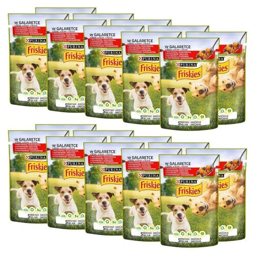 Karma dla psa FRISKIES Adult Wołowina z marchewką 20 x 100 g