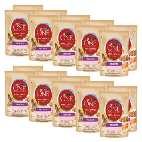 Karma dla psa PURINA One Mini DeliCate Łosoś z marchewką i ryżem 20 x 100 g