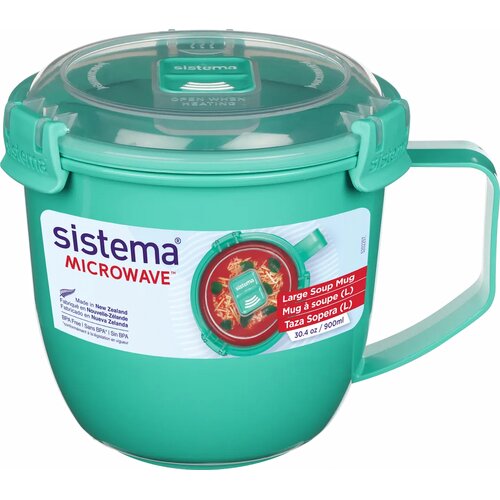 Lunch box SISTEMA Microwave 21141 Miętowy