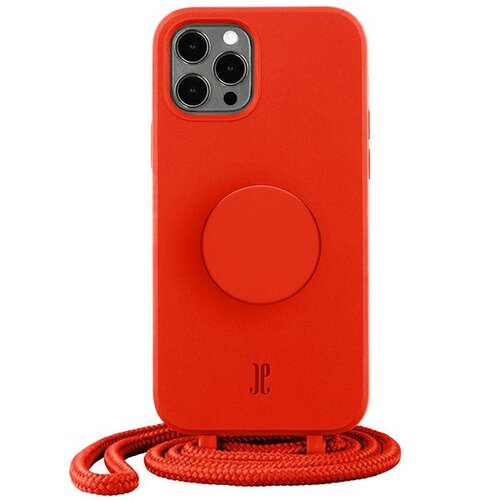 Etui JUST ELEGANCE PopGrip do Apple iPhone 12/12 Pro Czerwony