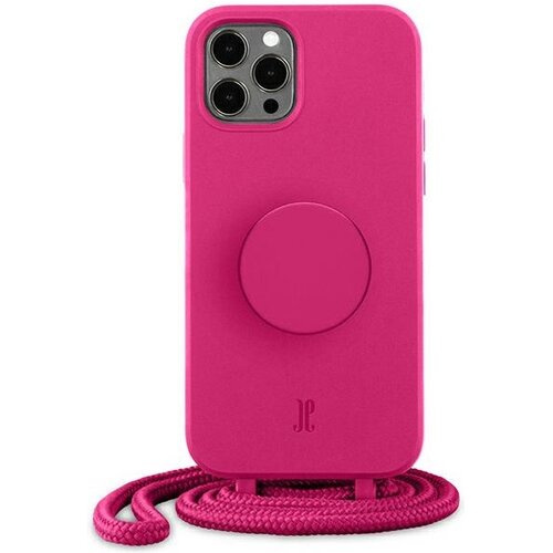 Etui JUST ELEGANCE PopGrip do Apple iPhone 12/12 Pro Różowy