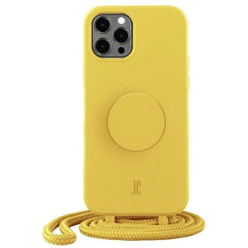 Etui JUST ELEGANCE PopGrip do Apple iPhone 12/12 Pro Żółty