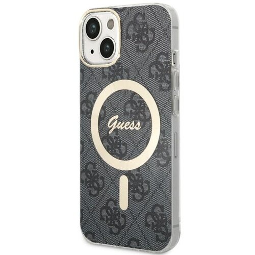 Etui GUESS 4G MagSafe do Apple iPhone 14 Plus Czarny