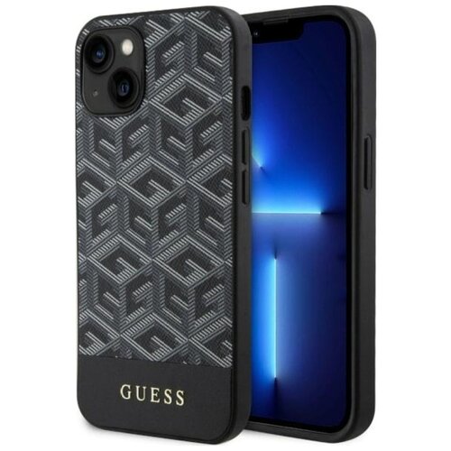 Etui GUESS GCube Stripes MagSafe do Apple iPhone 14 Czarny