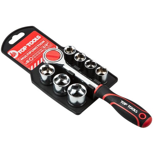 Zestaw kluczy nasadowych TOP TOOLS 38D142 (8 elementów)