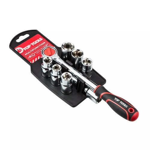 Zestaw kluczy nasadowych TOP TOOLS 38D143 (8 elementów)