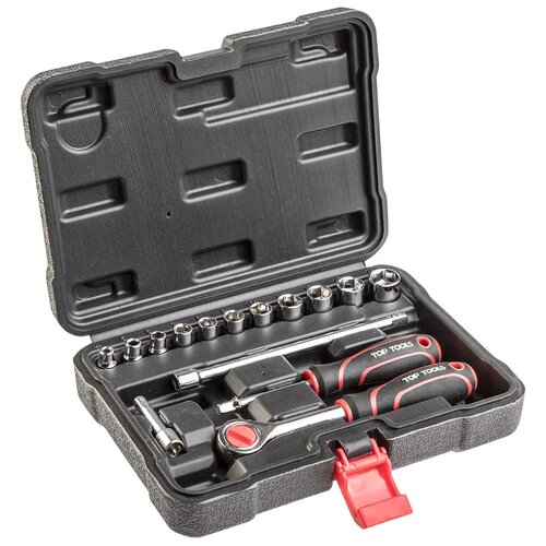 Zestaw kluczy nasadowych TOP TOOLS 38D525 (15 elementów)