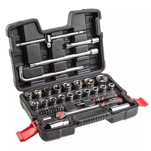 Zestaw kluczy nasadowych TOP TOOLS 38D550 1/2, 1/4 cala (47 elementów)