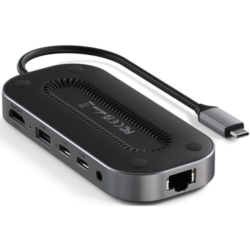 Hub SATECHI ST-U4MGEM USB Typu C, Pasywny Szary