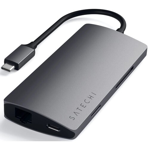Hub SATECHI ST-TCMA2M USB Typu C, Pasywny Szary