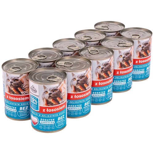Karma dla kota FRENDI Łosoś 10 x 400 g