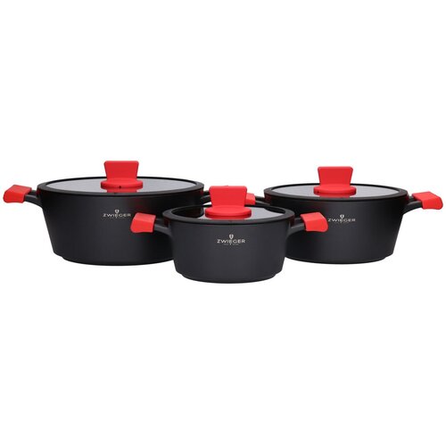 U Zestaw garnków ZWIEGER Obsidian ZGA8429 (6 elementów)