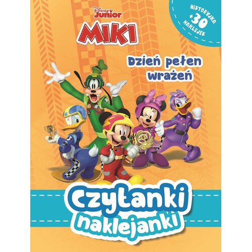 Książka z naklejkami Disney Junior Miki Dzień pełen wrażeń (miękka okładka)