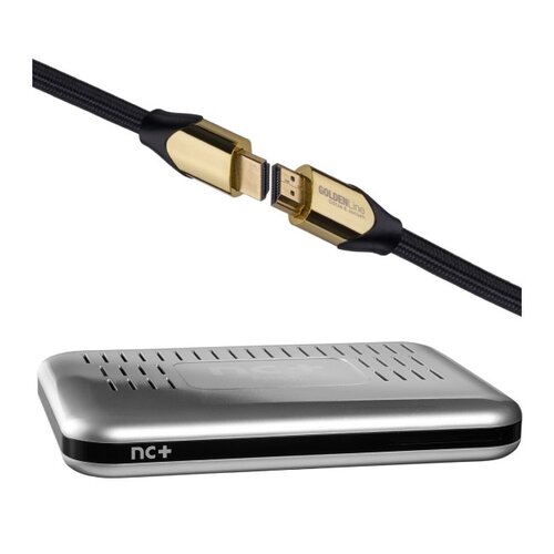 Dekoder NC+ ITI VISION 2851S z usługą telewizja na kartę (110 kanałów,6 m-cy na start z Filmbox) + Kabel HDMI - HDMI GÖTZE&JENSEN GOLDENLINE 1.5 m
