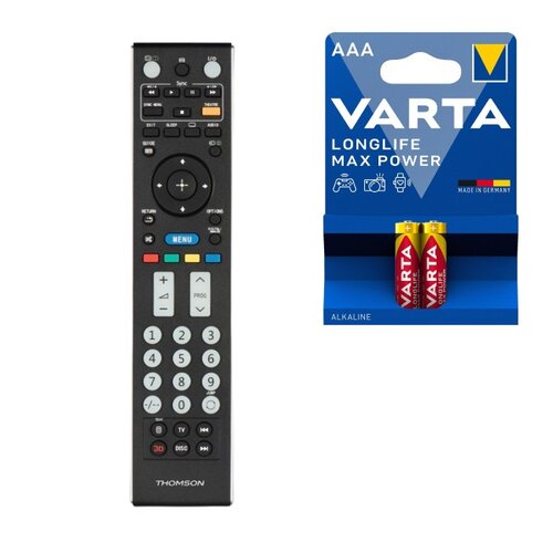Pilot THOMSON ROC1128 do Sony + Baterie AAA LR3 VARTA Max Tech (2 szt.)