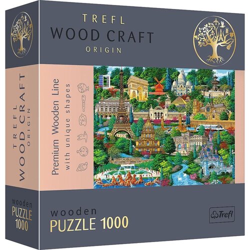 Puzzle TREFL Wood Craft Francja znane miejsca 20150 (1000 elementów)
