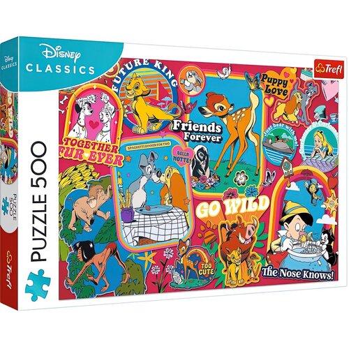 Puzzle TREFL Disney Na przestrzeni lat 37465 (500 elementów)