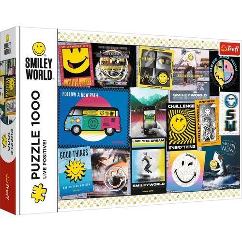 Puzzle TREFL Smiley World Żyj pozytywnie! 10729 (1000 elementów)