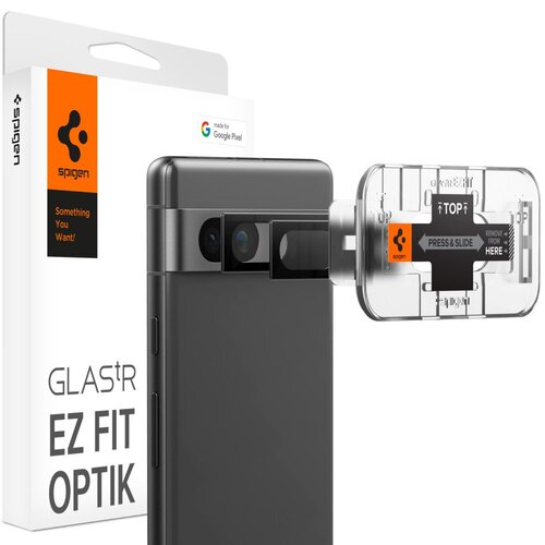 Szkło hartowane na obiektyw SPIGEN Optik.Tr Ez Fit do Google Pixel 7A Czarny