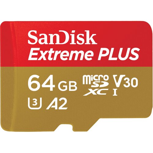Karta pamięci SANDISK microSDXC Extreme Plus 64GB + Adapter